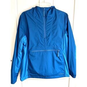 Hooded Men’s XL LL Bean Blue Pullover Windbreaker She’ll Jacket